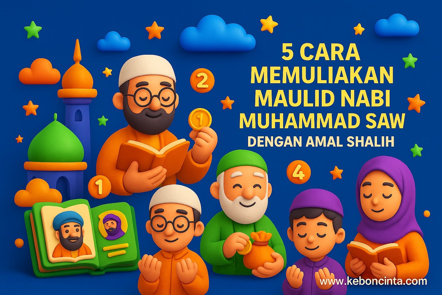 5 Cara Memuliakan Maulid Nabi Muhammad SAW dengan Amal Shalih